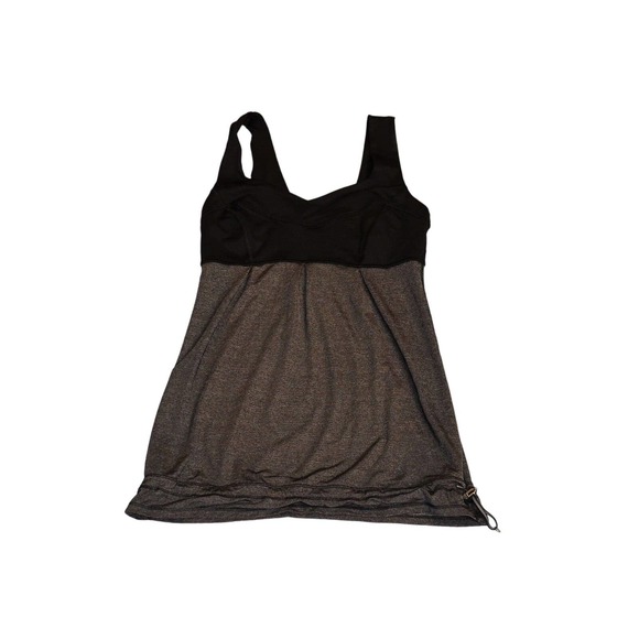 A4 Auth LULULEMON Athletica Black & Gray Sport Tank Top Sz 4 - Picture 3 of 6